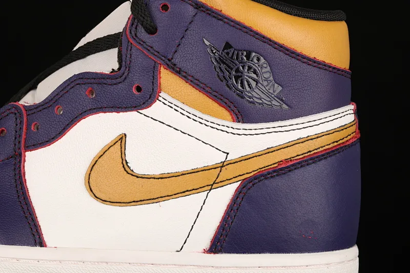 All categories Air Jordan Jordan series basketball shoes Air Jordan 1 High Air Jordan 1 Retro High OG x Nike SB AJ1 cooperation model white purple gold CD6578-507